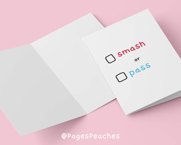 Smash or Pass Card - Pages Peaches