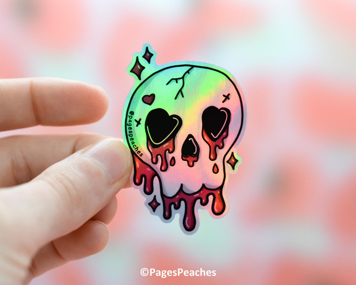Large Cute Skull Sticker