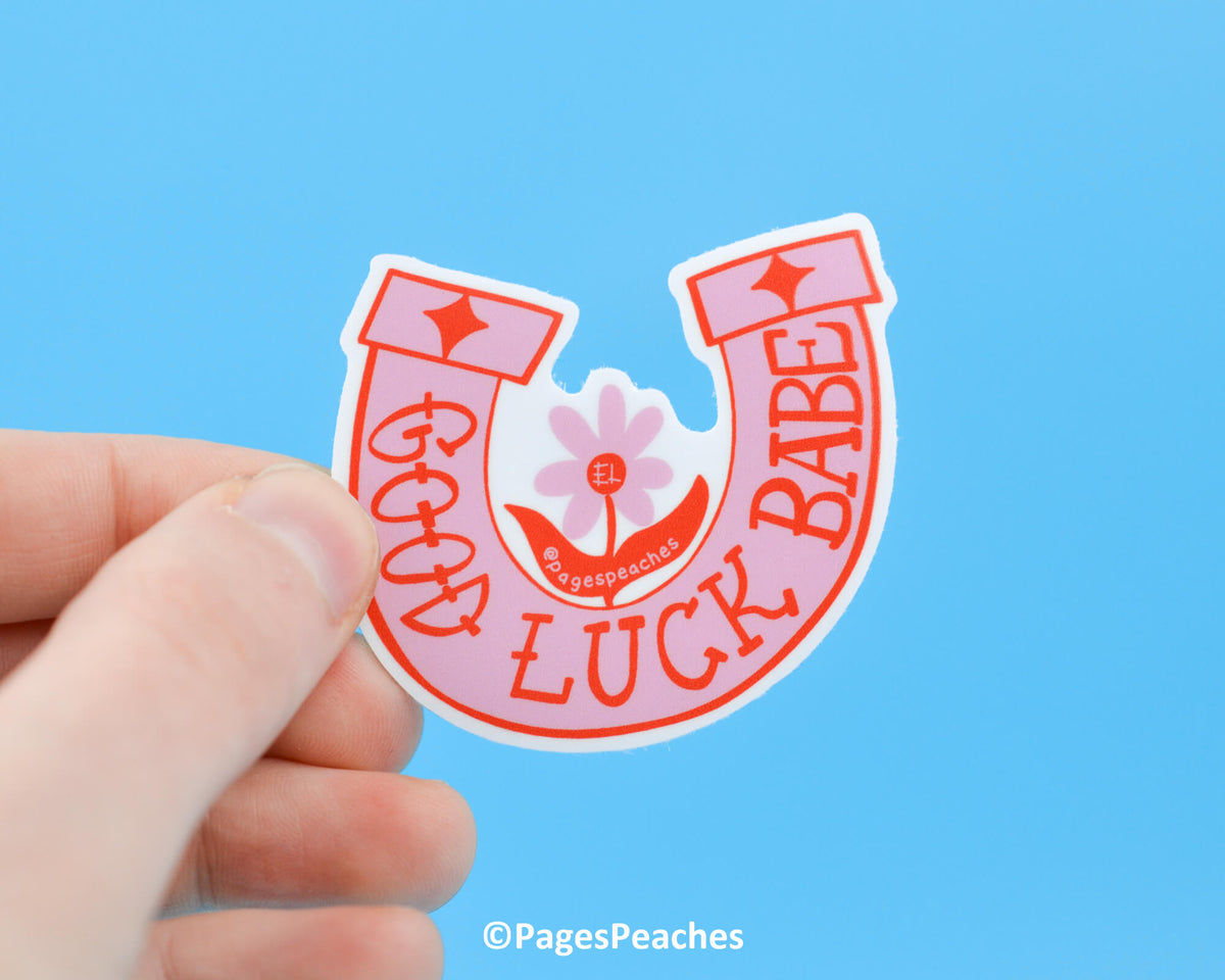 Large Good Luck Babe Sticker