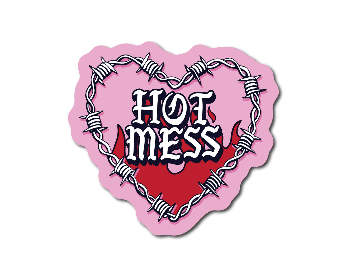 Mini Hot Mess Sticker