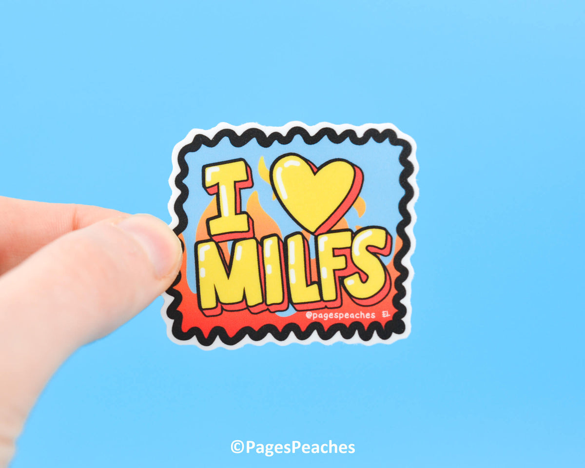 Large I Love Milfs Sticker