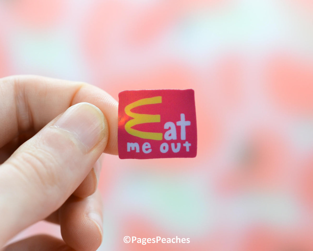 Mini Holo Eat Me Out Sticker