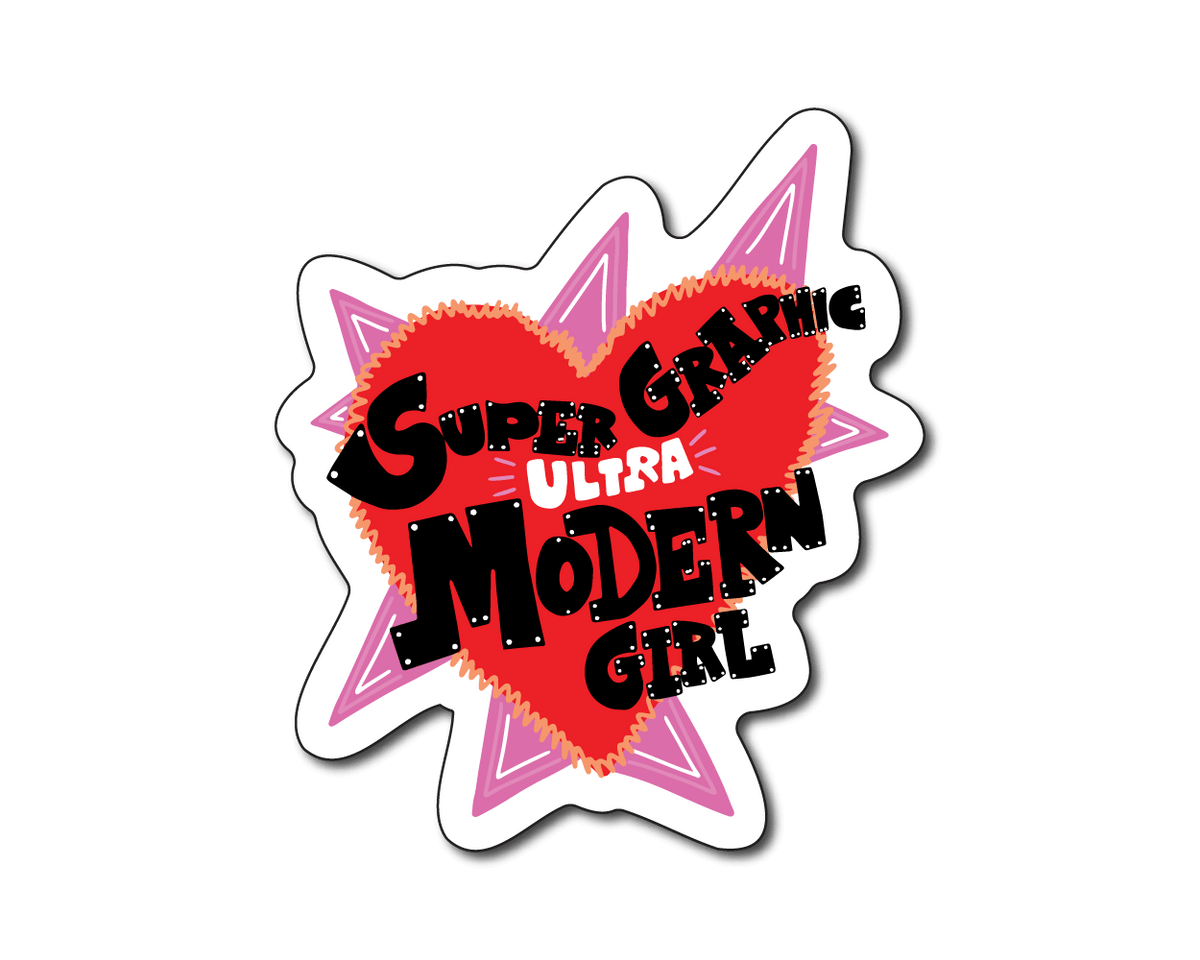 Mini Modern Girl Sticker