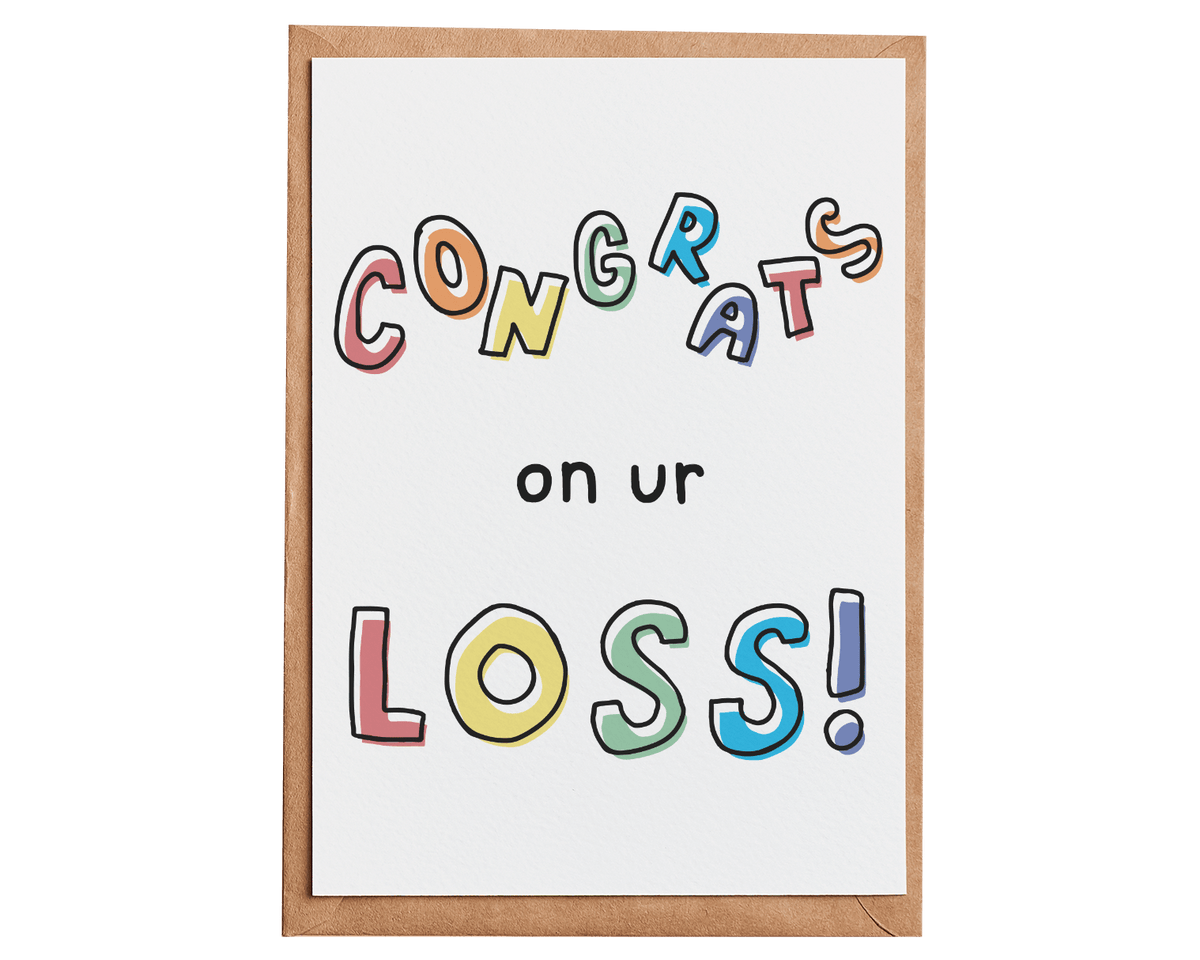 Wholesale Congrats on Your Loss Card MOQ 6