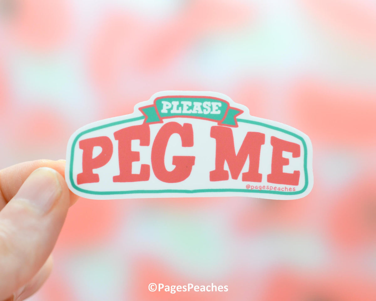 Wholesale Large Peg Me Sticker MOQ 6